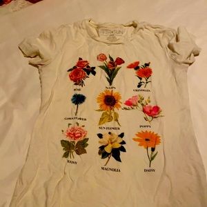 Flower t shirt